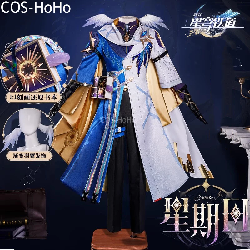 COS-HoHo Honkai: Star Rail Sunday Gioco Vestito Splendido Uniforme Costume Cosplay Halloween Party Gioco di ruolo Outfit Uomo XS-XXL