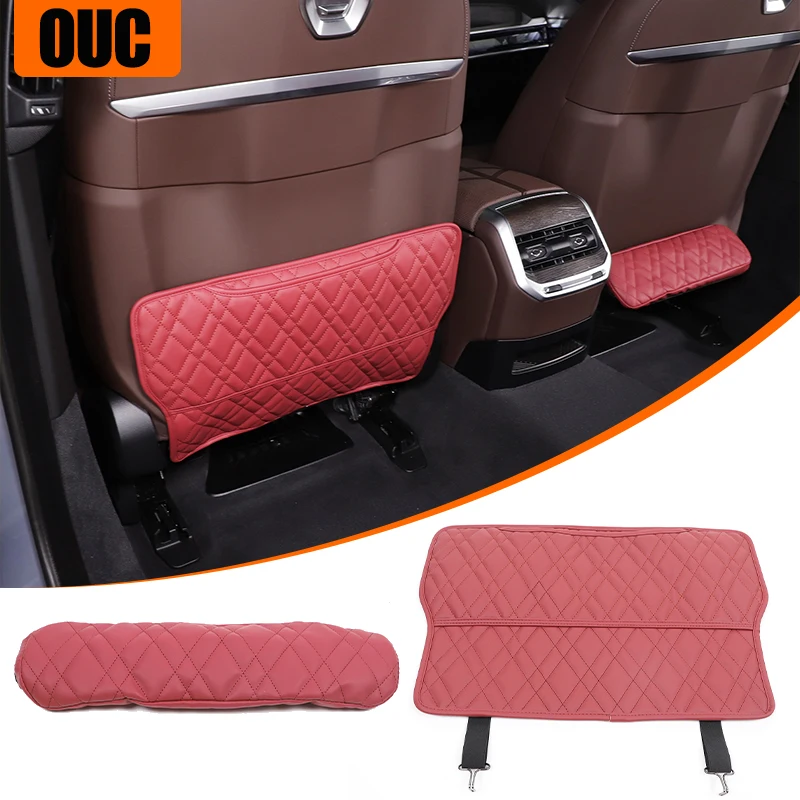 

Car Seat Backrest Anti Kick Protector Cover Pad Anti Dirt Mat Storage Bag For BMW 7 Series G70 2023-2025 Interior Accessories