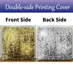 8ft Aluminum Square Backdrop Stand,double Side Personal Customized Cover,for Birthday Party and Wedding Background Decoration