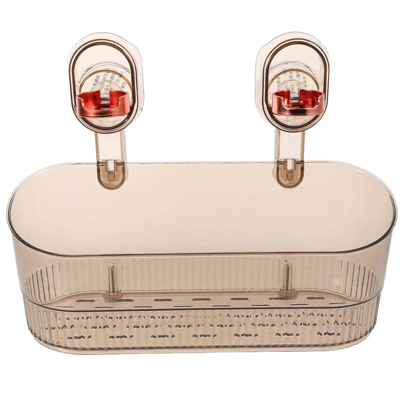 Bathroom Suction Cup Storage Rack No Drill Easy Install Shower Organizer Washbasin Kitchen Storage Shelf Bathroom Tidy Holder