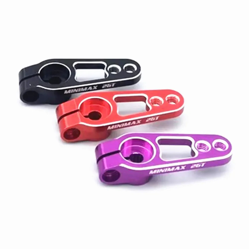 1 個アルミ合金 25 トン 31 ミリメートルステアリングサーボアームホーン黒/赤/青色トラクサス Trx4 軸 Scx10 Rc カークローラ部品