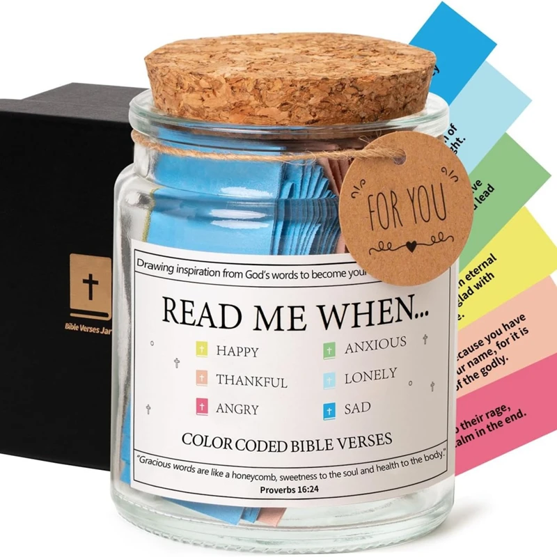 Bible Verses in a Jar, Christian Gifts, Pious Prayers, New Product
