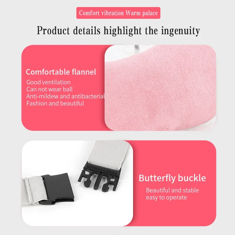 Menstrual Back and Stomach Lymphatic Drainage Muscle Toner Massage Stick Heating Belt Abdominal Waist Belt factory