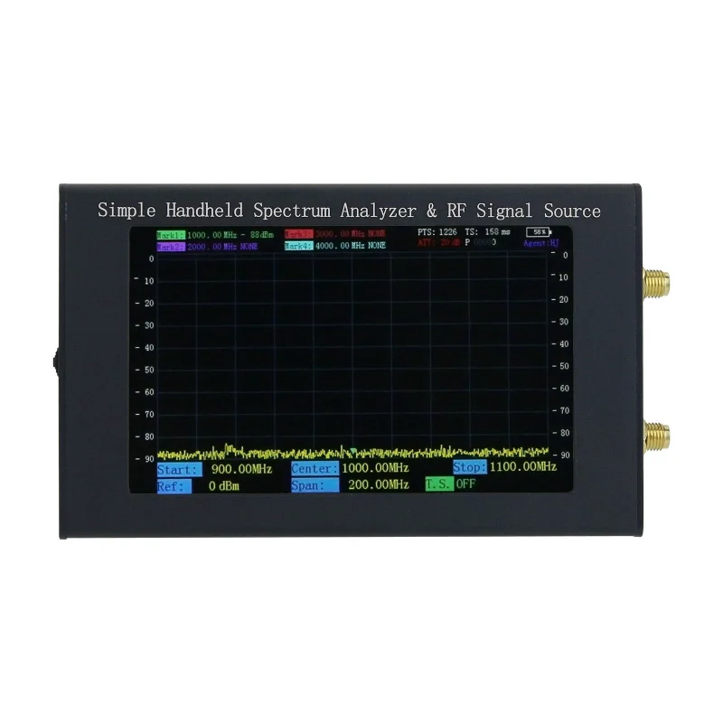 

ZQ6 6G Simple Handheld Spectrum Analyzer & Tracking Generator & Signal Source w/ 4.3" Touch Screen