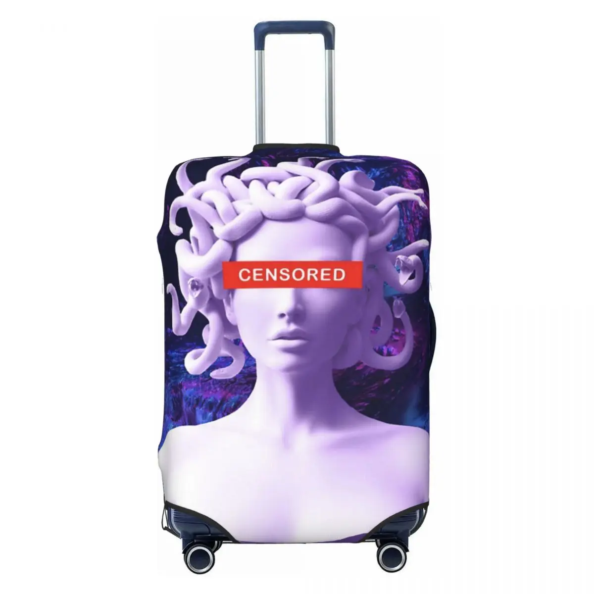 

Medusa Head Print Luggage Protective Dust Covers Elastic Waterproof 18-32inch Suitcase Cover Travel Accessories