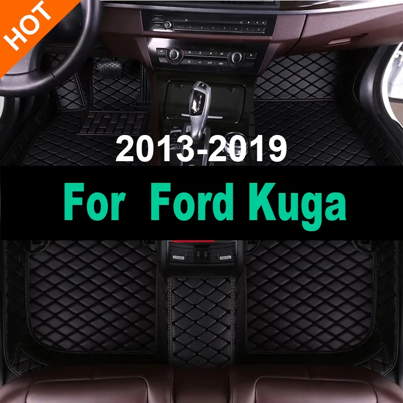 

Кожаные автомобильные коврики для Ford Kuga 2013 ~ 2018 2015 ~ 2019 2013 2014 2015 2016 2017 2018 2019 автомобильные аксессуары