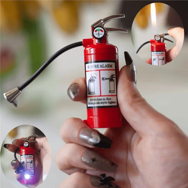 

Creative Torch Lighter with Flash Light Free Fire Butane Gas Cigarette Lighters Smoking Gift for Men Smoking Accessories