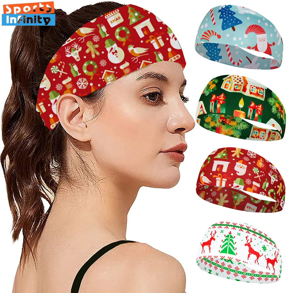 

Christmas Supplies Yoga Sports Headband Women Fitness Sweatband Running Headband Headwear Hair Accessories Christmas Decorations