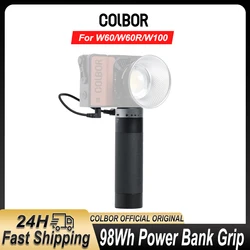 COLBOR PG77/PG99 99Wh Power Bank Handle Grip with 6600mAh Vlog Selfie Stick Handgrip Type-C For Colbor W60 W60R W100 video Light