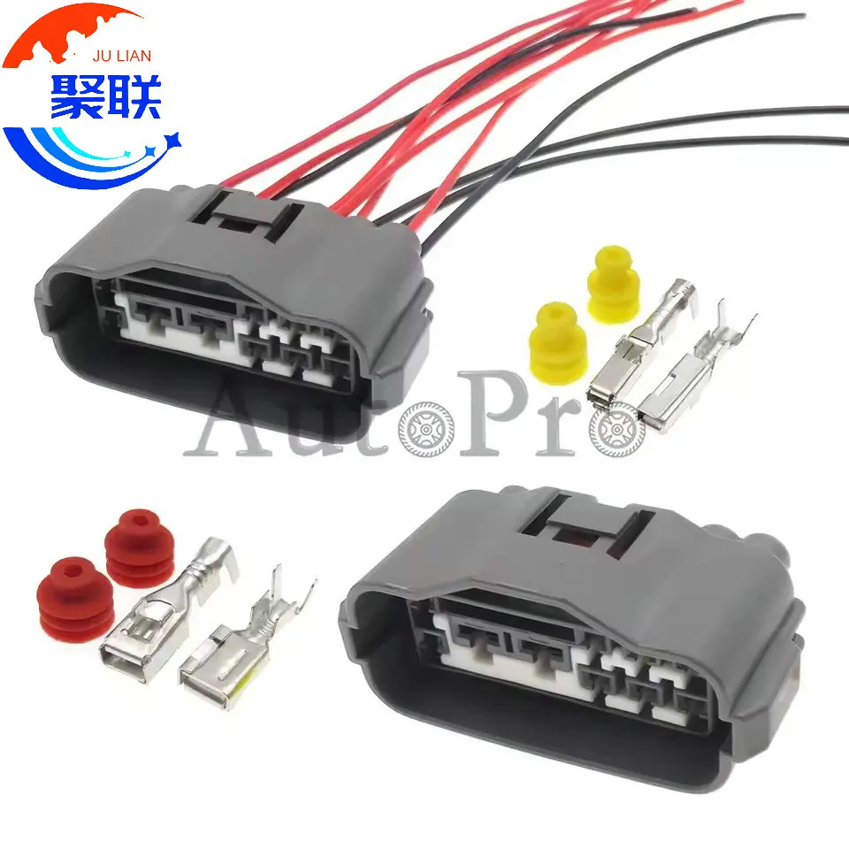 

1 комплект, 10 контактов 90980-11332 MG641316-4 в сборе переменного тока, автомобильные аксессуары, автомобильный жгут проводов, автомобильный пластиковый корпус, вилка