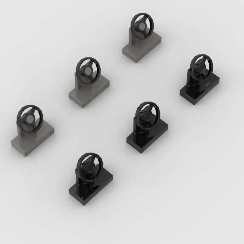 10pcs 3829 73081 MOC Parts Steering Stand 1x2 con volante nero compatibile mattoni fai da te blocchi di costruzione partice