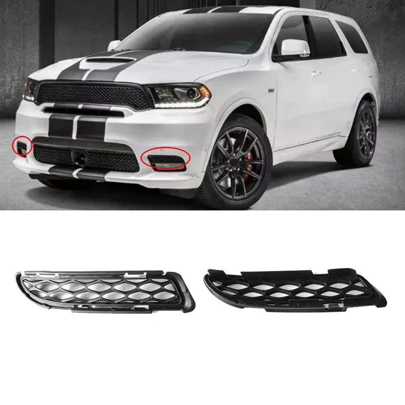 

Car Front Bumper Fog Light Grille Cover 68307812AA 68307813AA For Dodge Durango 2018-2020 Fog Light Grill-A02Q