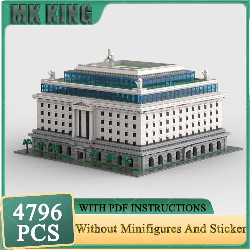 

City Street View Model Moc Building Bricks Apartment Block Model Technology Blocks Holidays Gift Christmas Toy DIY Assembly Set