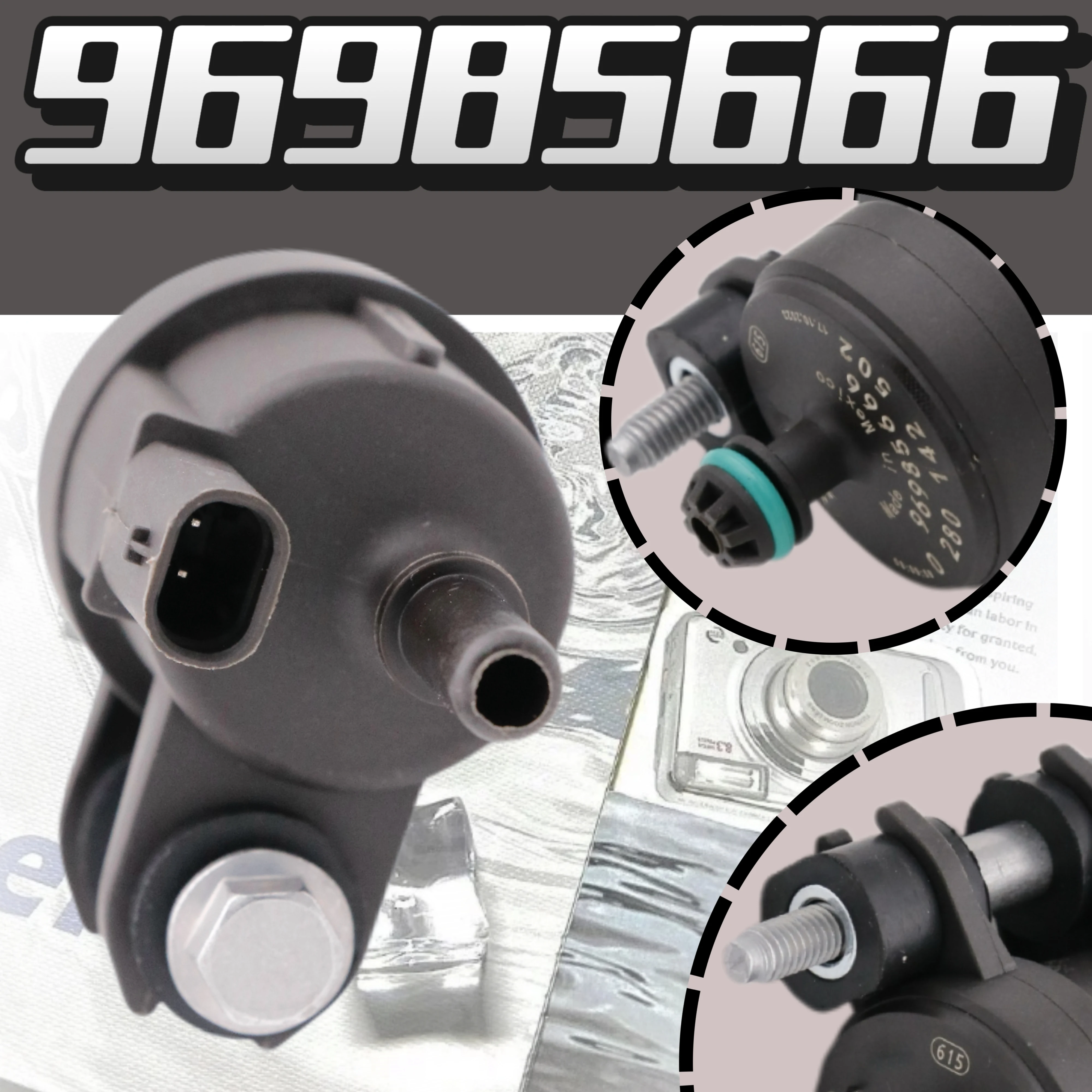 محرك علبة بخار تطهير صمام التحكم الملف اللولبي ل 2013-2015 شيفروليه سبارك 96985666 0280142502 #4