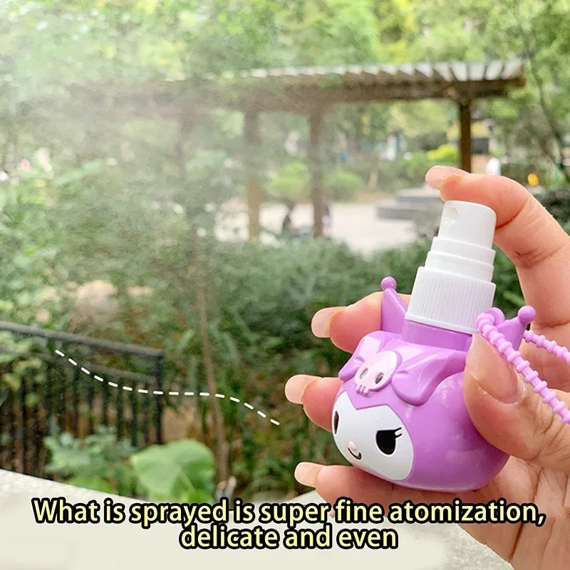 50ml Kawaii Anime Sanrio Flacone Spray Kuromi Cinnamoroll My Melody Studente Viaggio Cosmetici Portatili Profumo Alcol Press Bottl