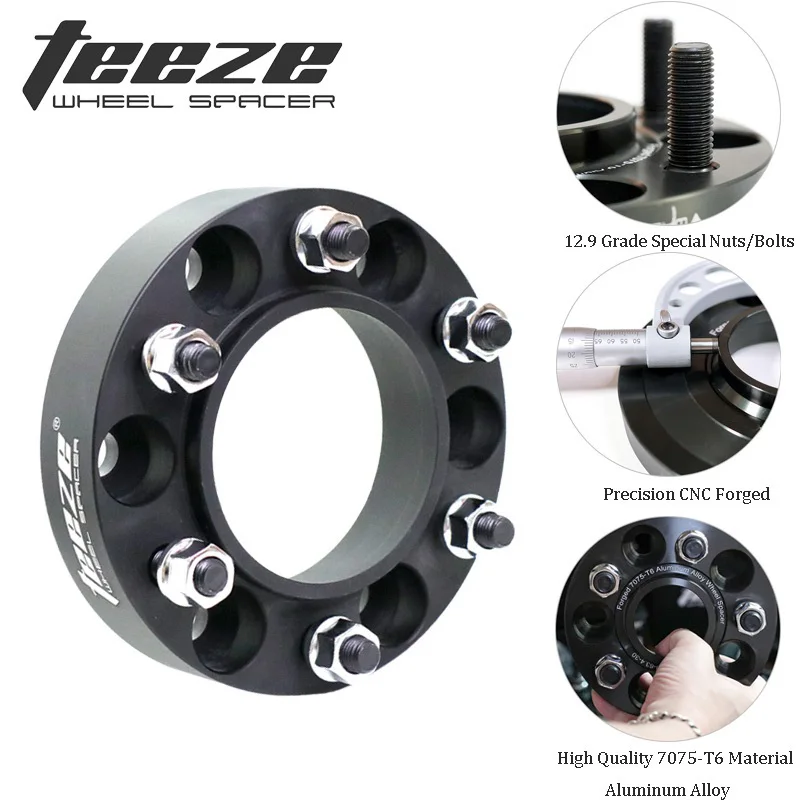 TEEZE Wheel Spacers 6x139.7 Hubcentric106 Aluminum Car Wheel Spacer Adapter For Toyota Hilux LAND CRUISER Separadores