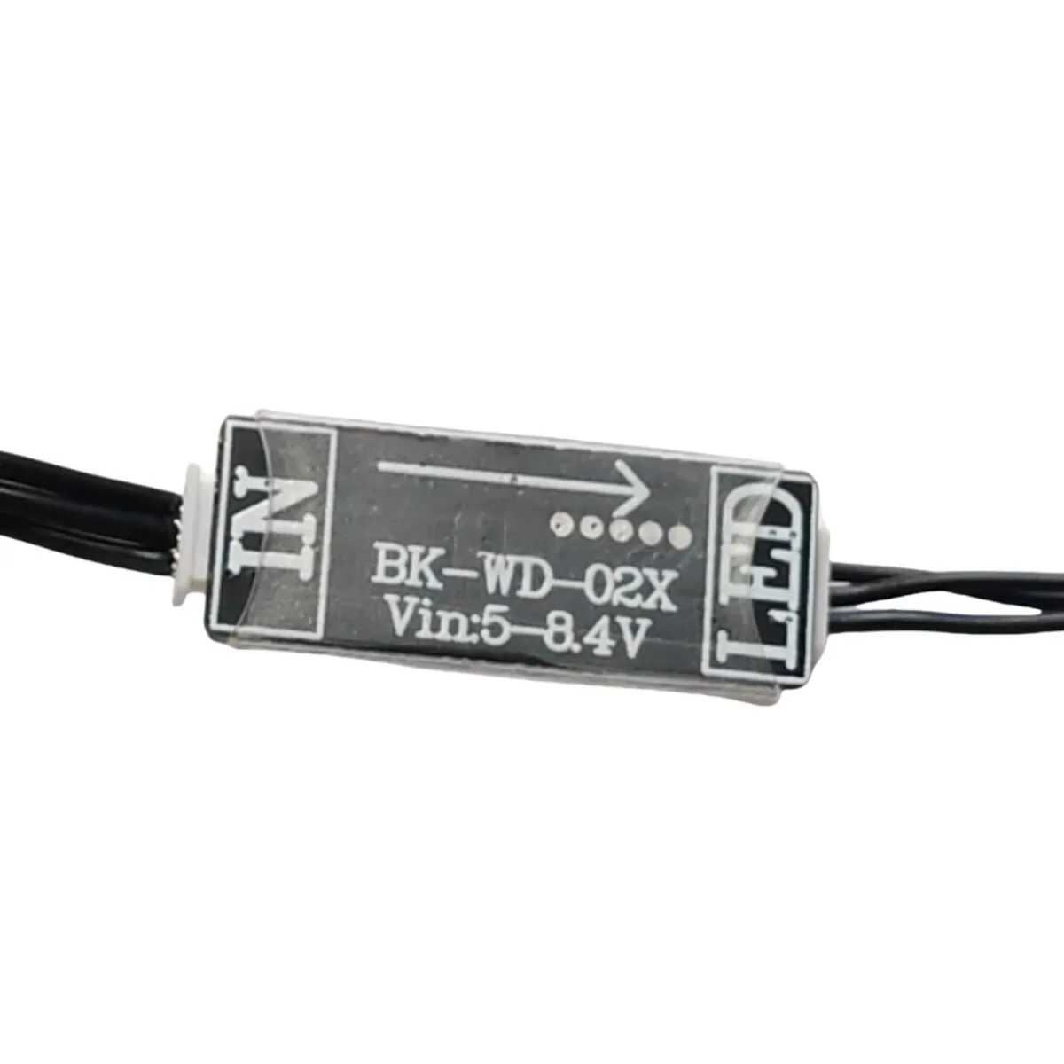 1PCS DC 5-8.4V Tailpipe LED Light 5mm Lamp Beads 25.8x10.3x4.5mm Controller with Signal Cable DIY Accessories for RC Car Model