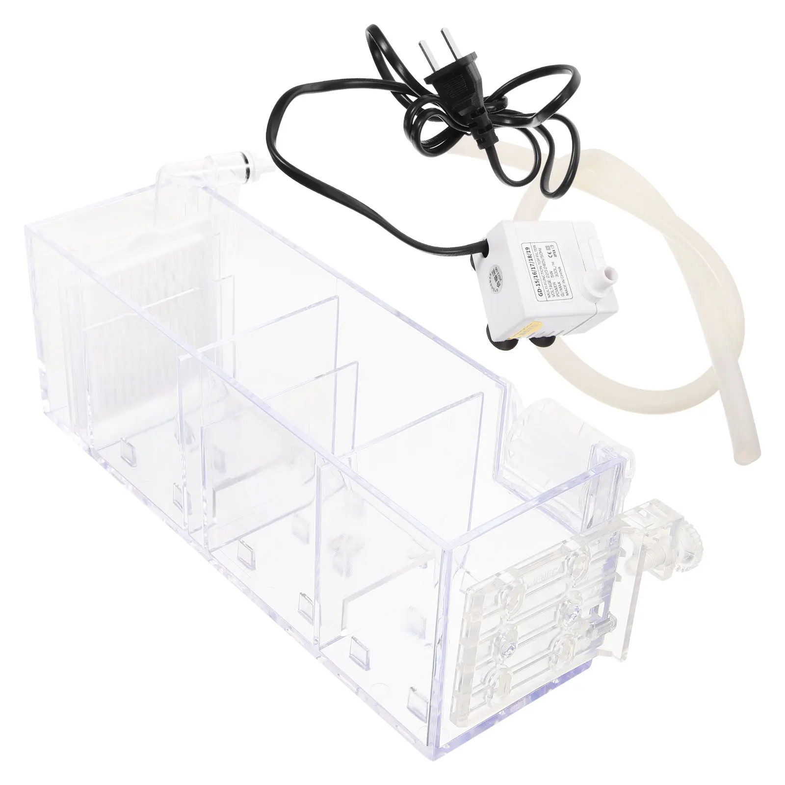 

Fish Tank Filter Acrylic Aquarium Supplies 16 Four External Hanging Drip Box Filtration Clear Tank Oxygen