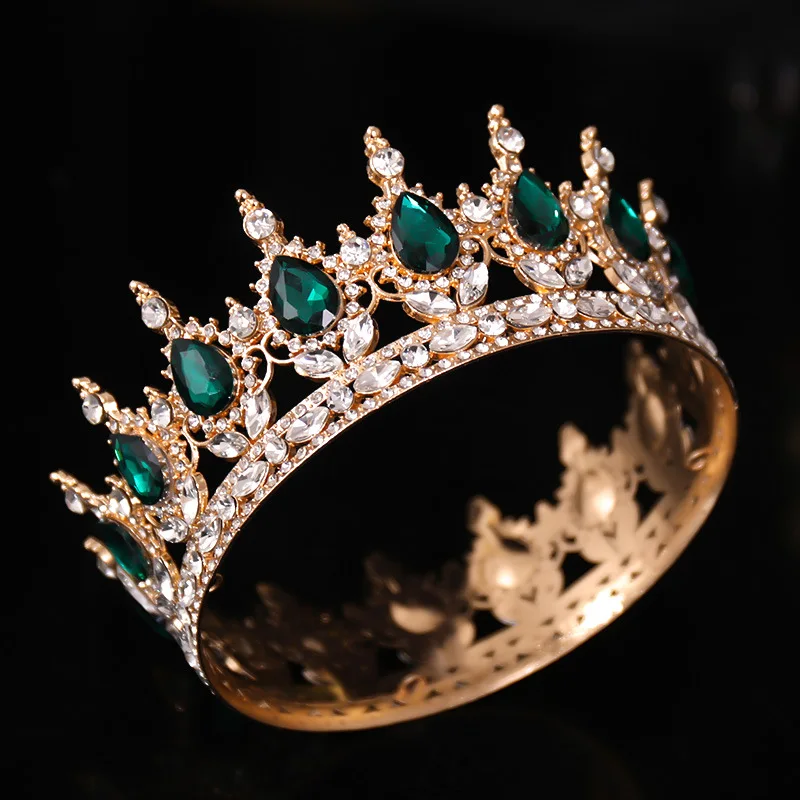 

Crown With Rhinestones With Unique Retro Charm For Bridal Wedding Headwear