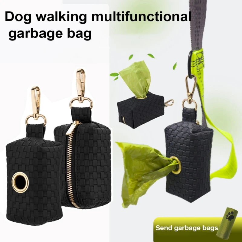 Pet Puppy Cat Pick up Poop Bag Dispenser Outdoor Portable Dog Poop Waste Bag Holder Garbage Bags Organizer Pets Supplies