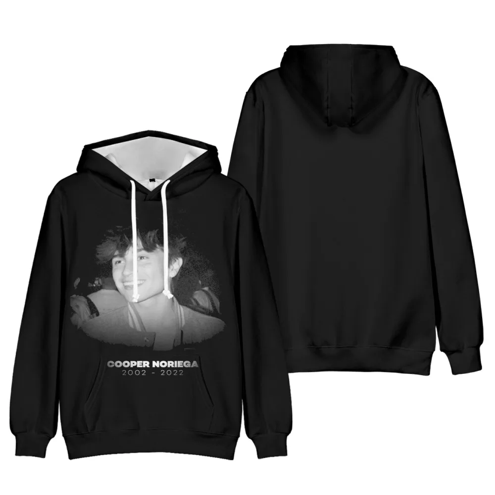 Rip Cooper Noriega Hoodie Long Sleeve Black Hoodies Woman Man Sweatshirt Youthful Social Media Star  Rest in Peace Clothes