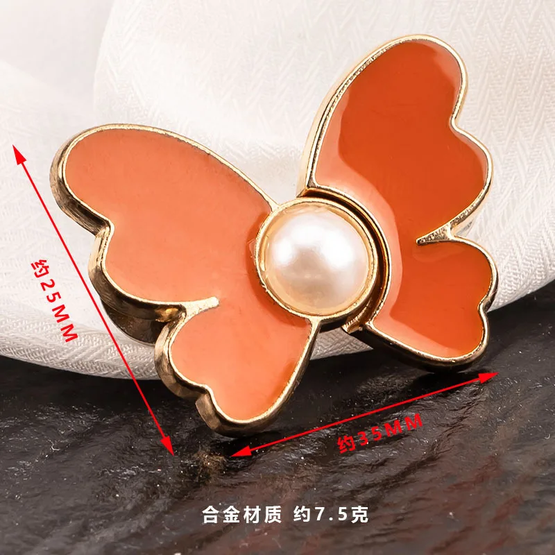 

Detachable Butterfly Jean Buttons No Sew Waist Cinch Clips Adjustable Pants Waist Tightener Set