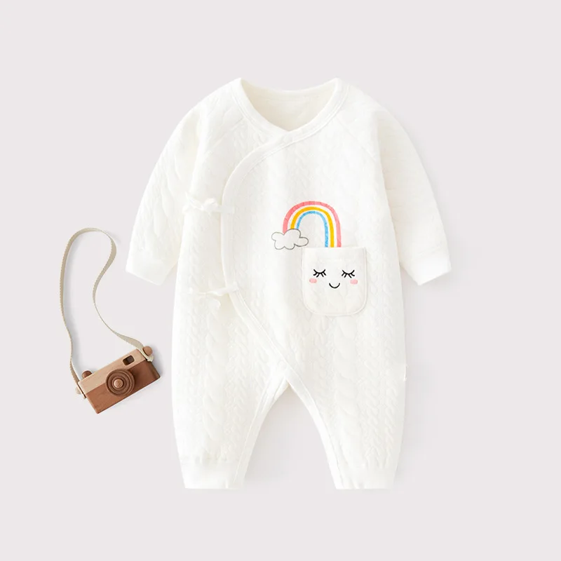 

Baby One-piece Warm Cotton Spring Pajamas Newborn Baby Cotton Jumper Climbing Clothes Autumn Clothes Boneless