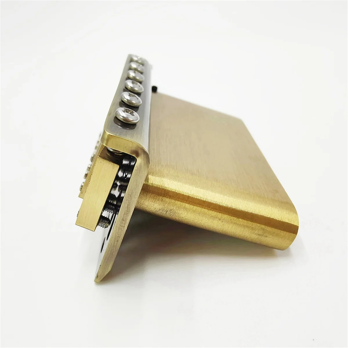 Aa44m cobre ponte de seis pontos guitarra elétrica ponte de tom estendido guitarra elétrica única balancim ponte