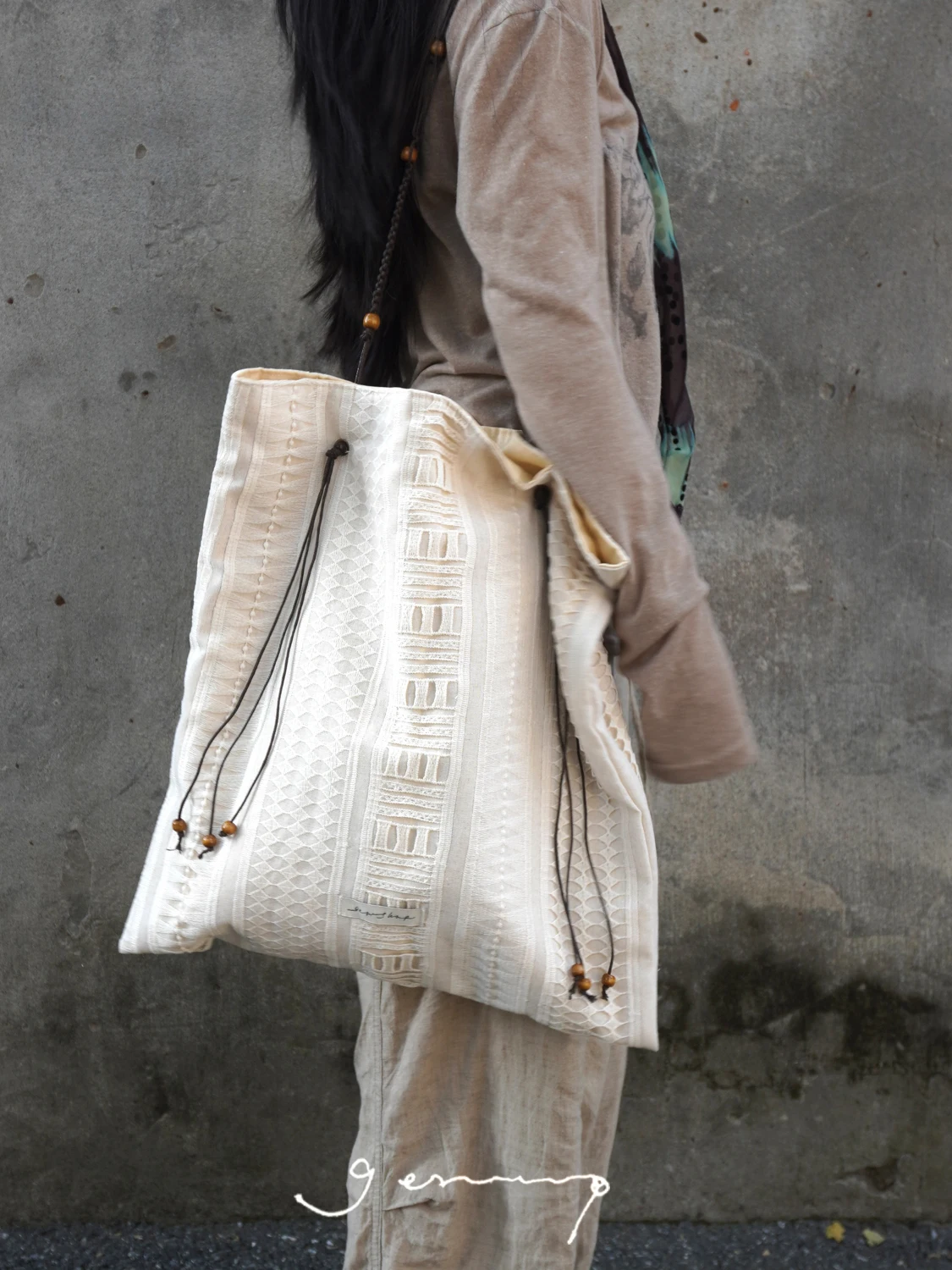 gerop-刺繍入りリネン-ヘビー装飾-カジュアル-アーティスティック-コットンリネン-レトロ-シングルショルダーバッグ-若者向けレジャー用