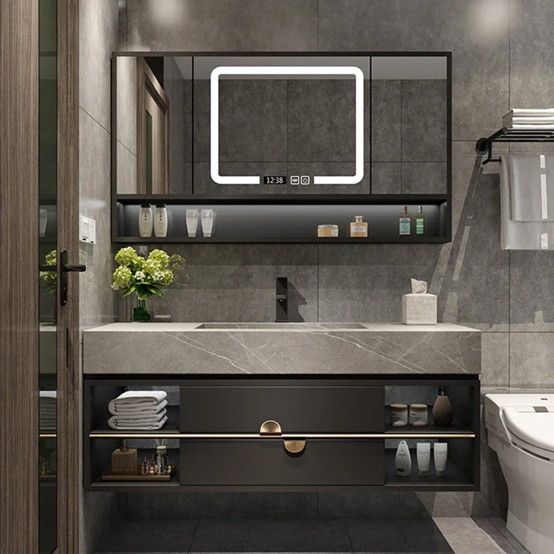 

Роскошный шкаф-органайзер, современные водонепроницаемые зеркальные ящики, шкаф для ванной комнаты, экономия места, настенный шкаф, мебель для хранения