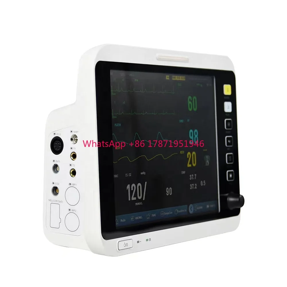 Veterinary Patient Monitor Multiparameter Vital Sign Monitor For Animal