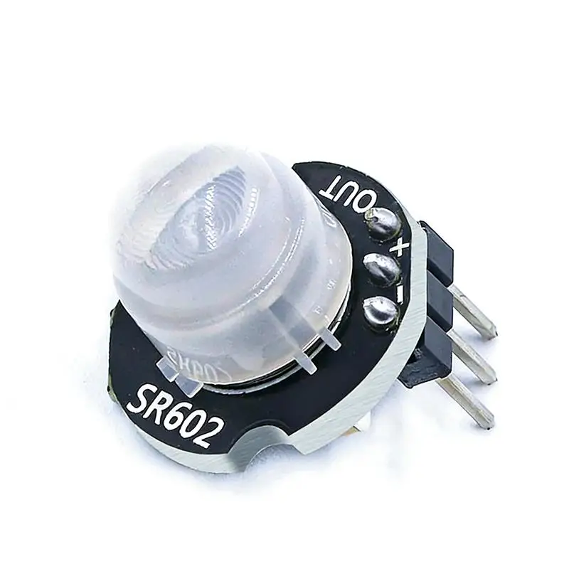 1/2/5pcs SR602 MINI Motion Sensor Detector Module Pyroelectric Infrared PIR Kit Sensory Switch Bracket for Arduino Diy With Lens