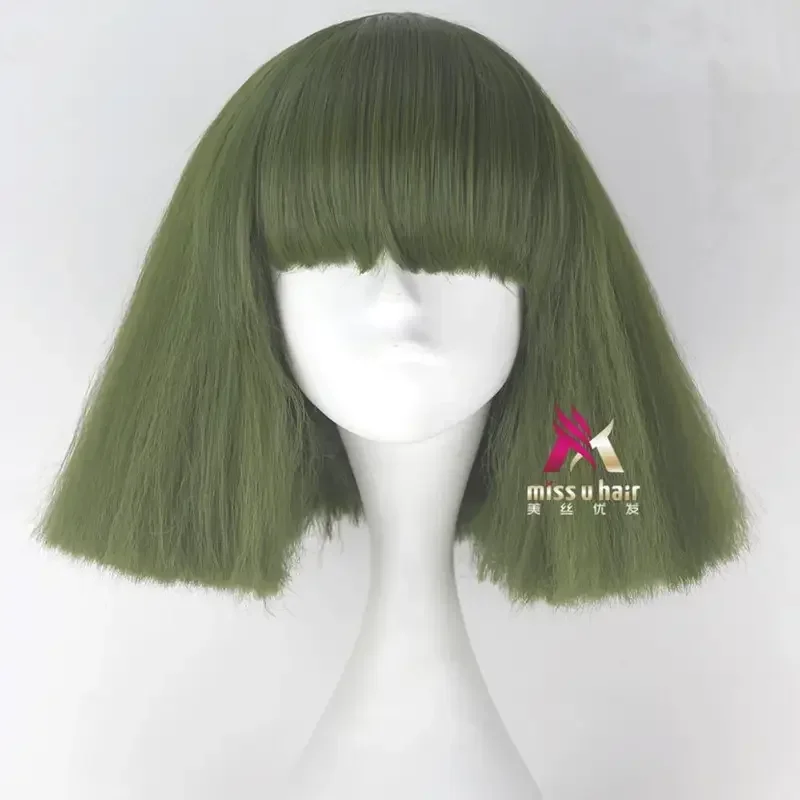 Lady Gaga Wig Black Blonde White Synthetic Hair Cosplay Wig Halloween Party Costume Wigs wedge cap