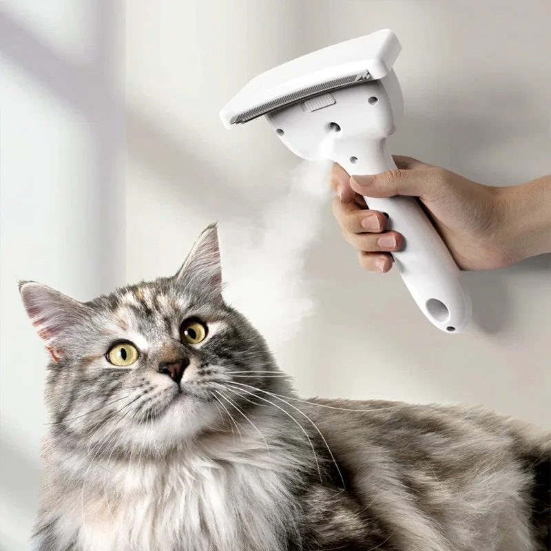 2in1 Pet Massage Spray Comb USB Rechargeable for Dogs Cats Multifunctional Grooming Tool for Removing Loose Hair Cleaning - view 2