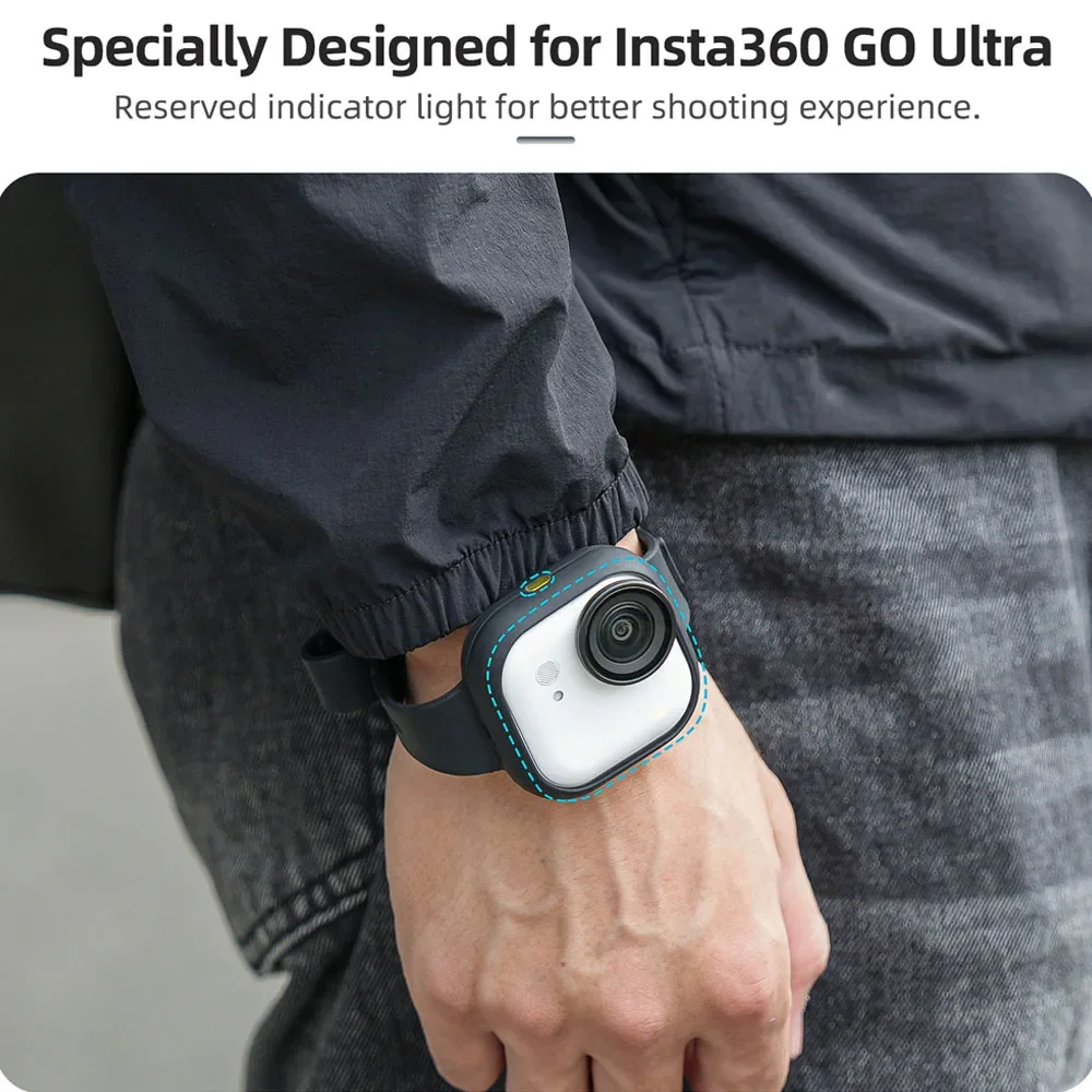 Hand Wrist Band Strap For Insta360 GO Ultra Camera Mount Adjustable Wristband Silicone Cover Strap Camera Accessories