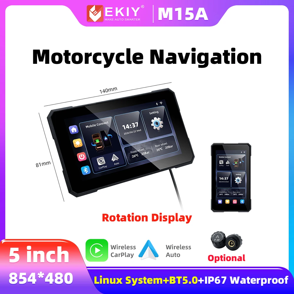 ekiy-5-inch-rotatable-motorcycle-screen-gps-navigation-motorcycle-waterproof-ip67-wireless-android-auto-carplay-display-monitor
