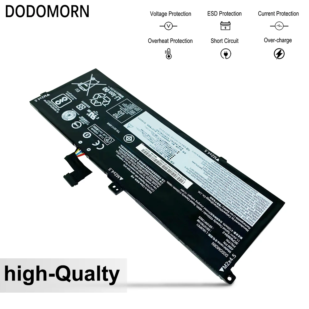 بطارية لاب توب DODOMORN لينوفو ، ثينك باد X390 ، X395 ، X13 ، الجيل الأول ، TP00106A ، TP00106B ، TP00106C ، L18C6PD1 ، بطارية لاب توب