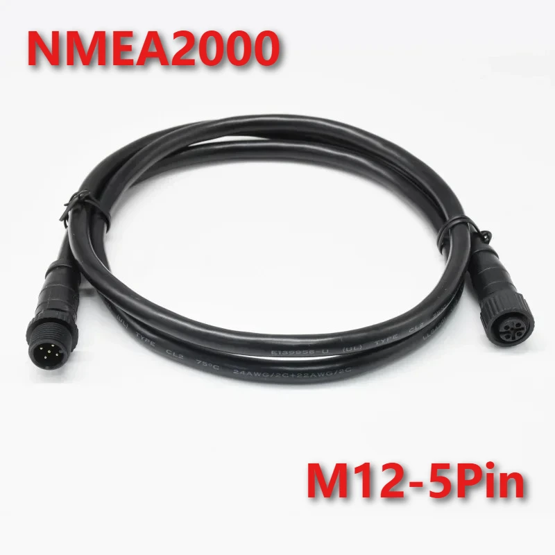 NMEA2000 M12 5Pin 3way 4 5 6 7 8 Port Ships Waterproof Connector Outdoor IP68 T-type Connector for Marine Yacht Use 4A 250V Plug