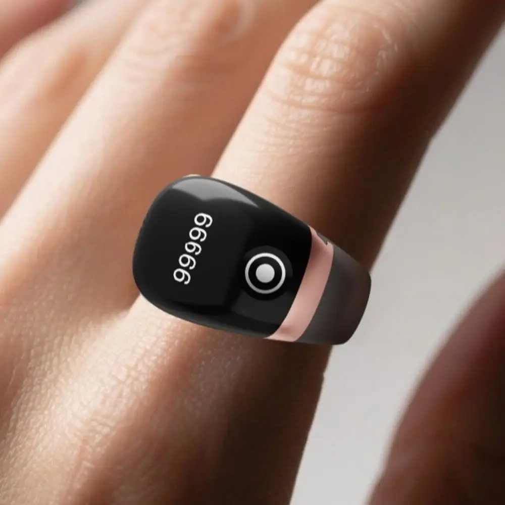 Removable Marker Digital Tally Counter Touch Control Type-C Charging Smart Ring Counter Three-speed Adjustable OLED Display