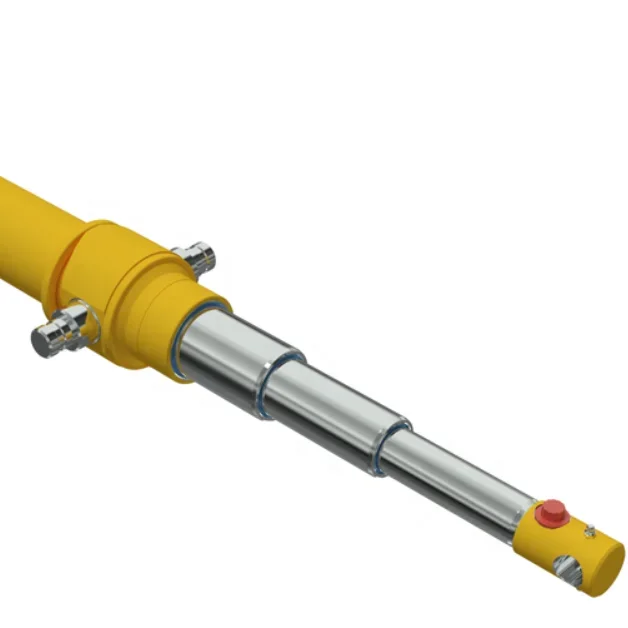 Cylindres hydrauliques télescopiques pour remorque à benne basculante, en effet, 7T-108