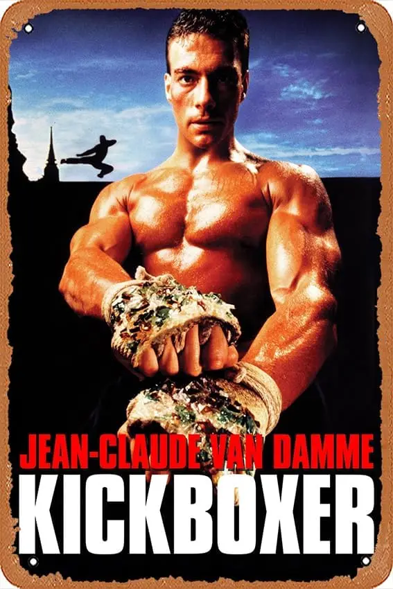 Jean-Claude Van Damme Kickboxer Movie Poster Home Bar Pub Garage Decor Gifts Home Wall Art Decoration 8x12 INCH sign