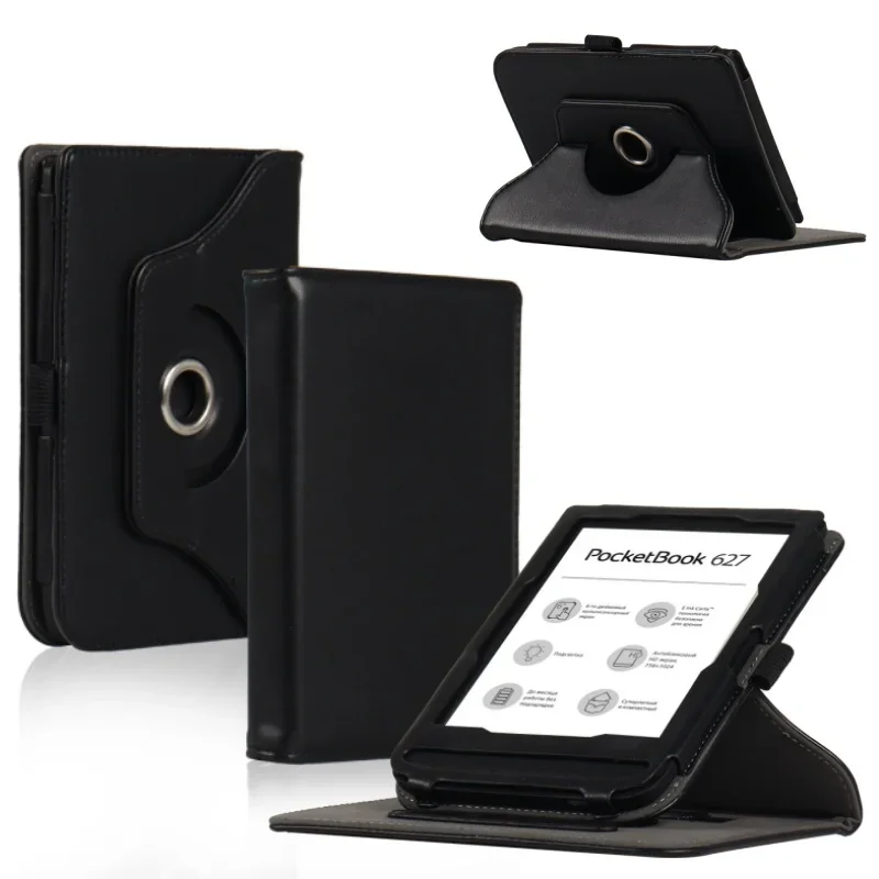 

Handheld Funda For PocketBook 628 LE (Touch Lux 5 LE) 2021 6" eBook 360 Degree Rotating Cover Magnetic Case