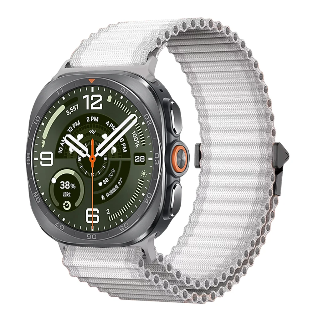 New Off-road Nylon Loop Strap for Samsung Galaxy Watch Ultra 2-1 47mm Trail Braided Soft for Galaxy Watch Ultra 2025 47mm