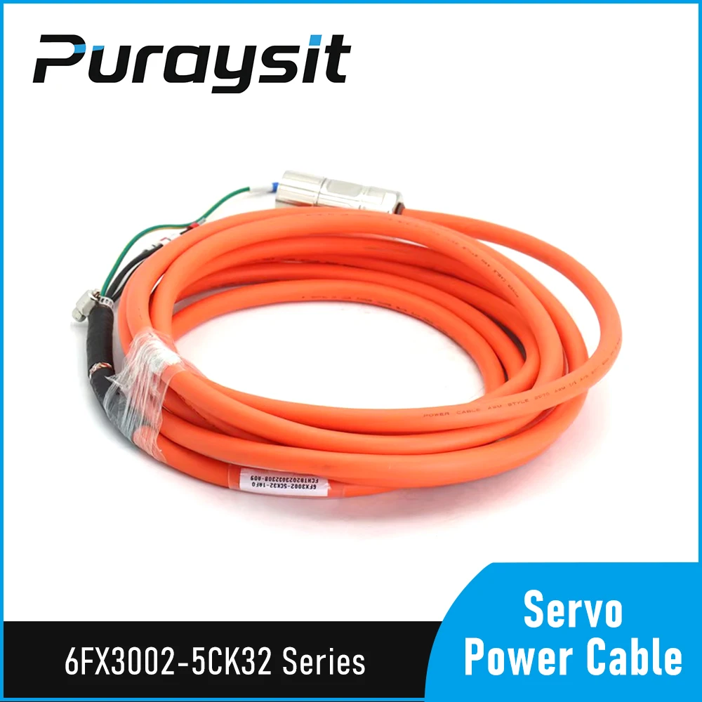 Puraysit Servo Motor Power Cable 6FX3002-5CK32-1AD0 6FX3002-5CK32-1AF0 6FX3002-5CK32-1BA0 6FX3002-5CK32-1CA0 for Siemens