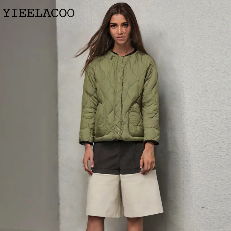 

women's Jacket one-piece spring / autumn coat classics Fashionable, casual, versatile, simple, loose, reversible cotton jacket