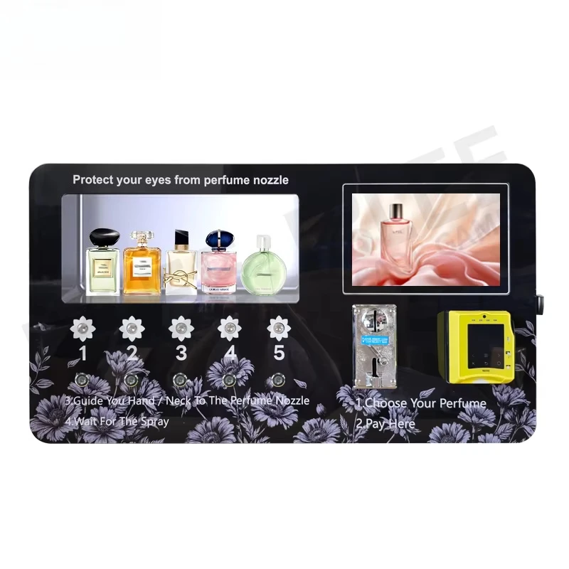 Best Selling Automatic Smart Wall Mounted Spraying Perfume Vending Machine Timing Energy Saving Mall Office Hotel Public Use