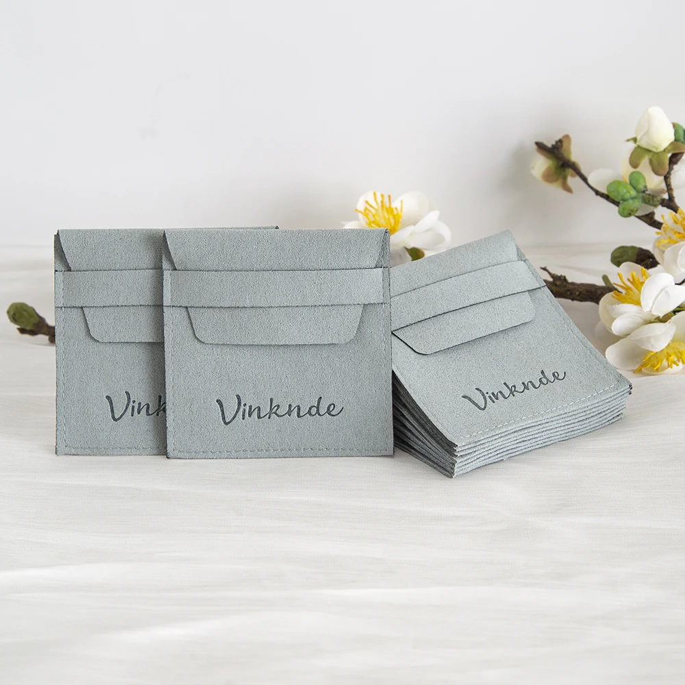 

Мешочки-конверты из микрофибры 8x8 см с индивидуальным логотипом для ювелирных изделий, упаковка для серег и ожерелий, подарочные коробки для свадьбы, органайзеры для путешествий