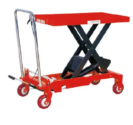 350kg 500kg 1000kg Customize Manual Lift Table Hand Hydraulic Scissor Lift Table with Wheels