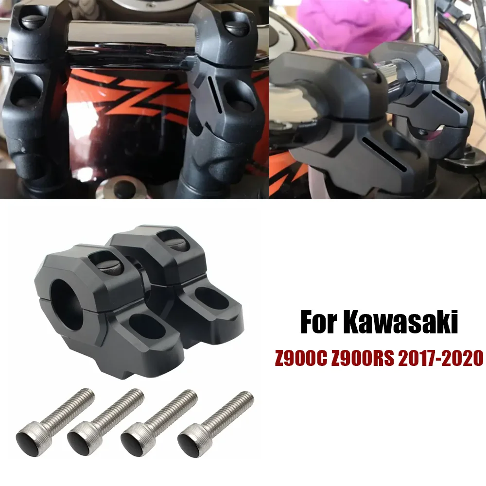 

For Kawasaki Z900C Z900RS 2017 2018 2019 2020 Z900 C RS Accessories Motorcycle 30MM Handlebar Riser Kit Bar Mount Handle Clamp