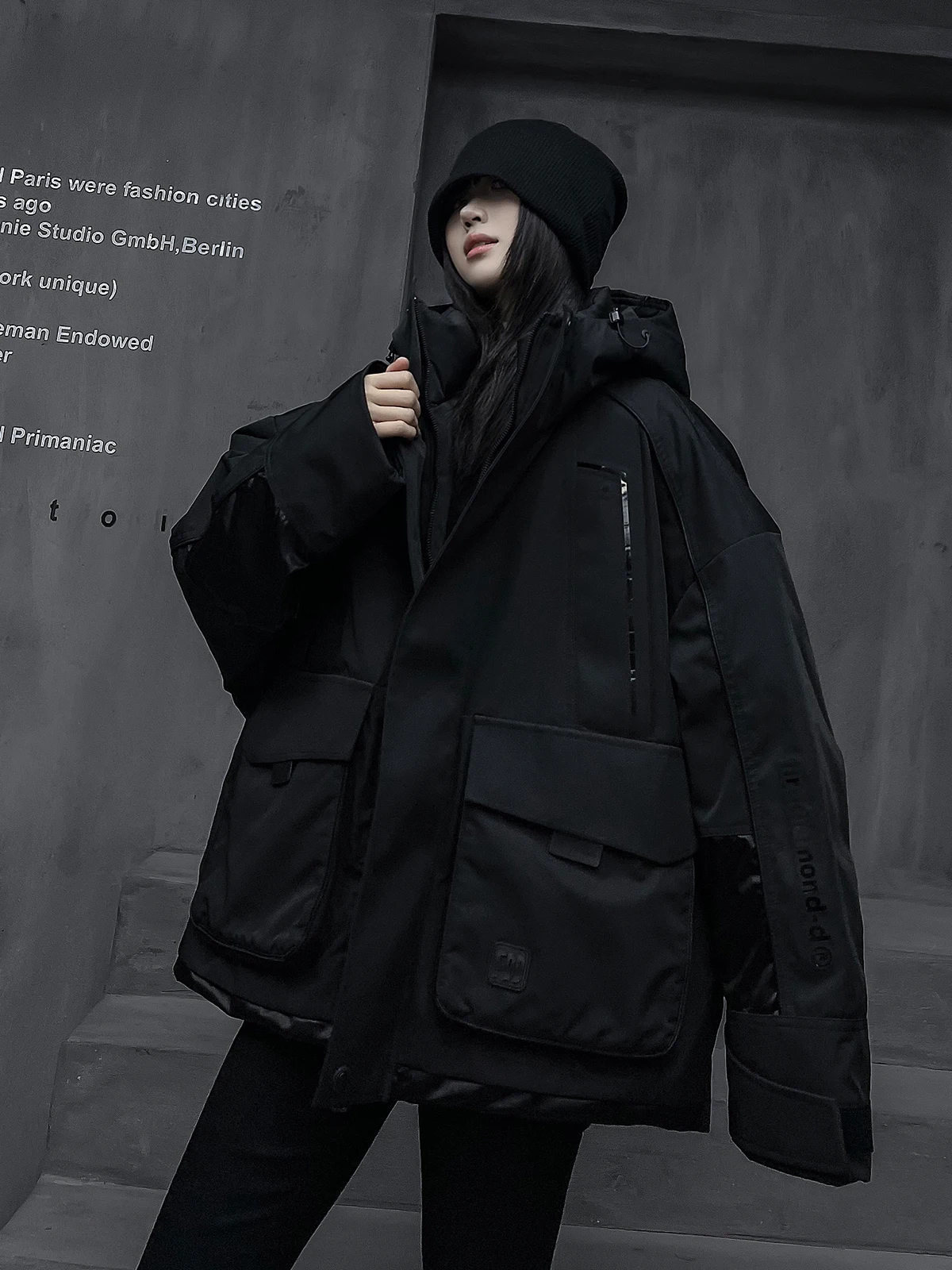 

Модная женская зимняя куртка M-Home Street Style с 90% белым утиным пухом, стеганая, теплая, приталенная верхняя одежда